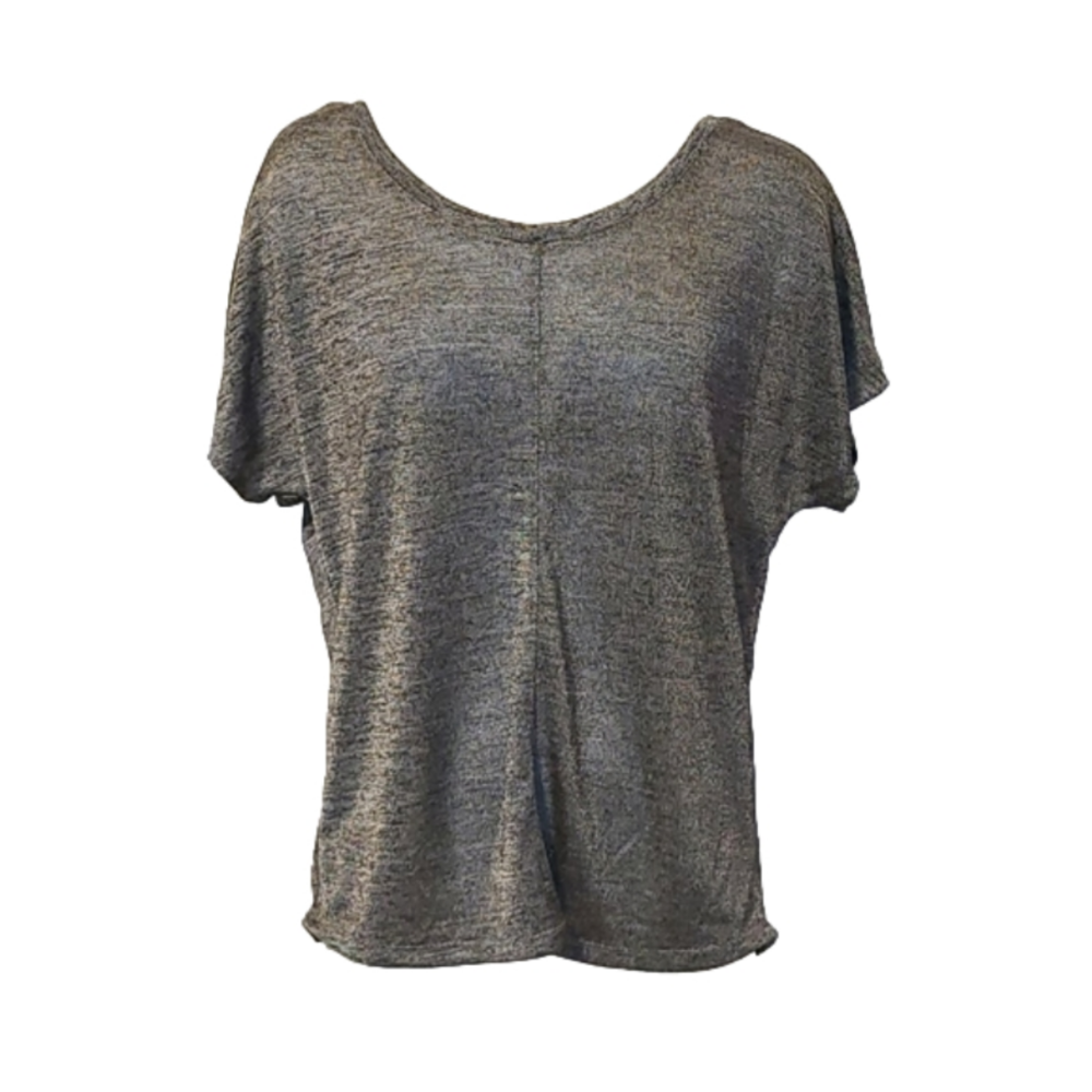 ⛱️Black Tape Metallic Grey Shirt